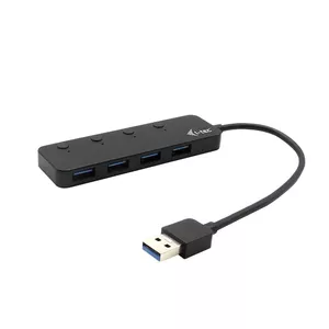 i-tec U3CHARGEHUB4 interfeisa centrmezgls USB 3.2 Gen 1 (3.1 Gen 1) Type-A 5 Mbit/s Melns