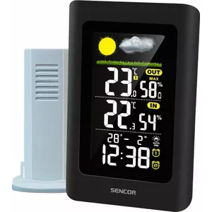 Weather station SENCOR SWS 4660 — wireless outdoor sensor, indoor display, time and date
