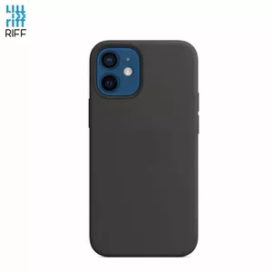 Back cover case Riff for Apple iPhone 12 Mini, soft silicone, black