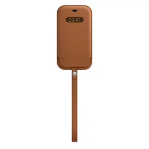 Кожаный чехол-слив для iPhone 12 / 12 Pro с MagSafe от Apple — Saddle Brown, 6.1"
