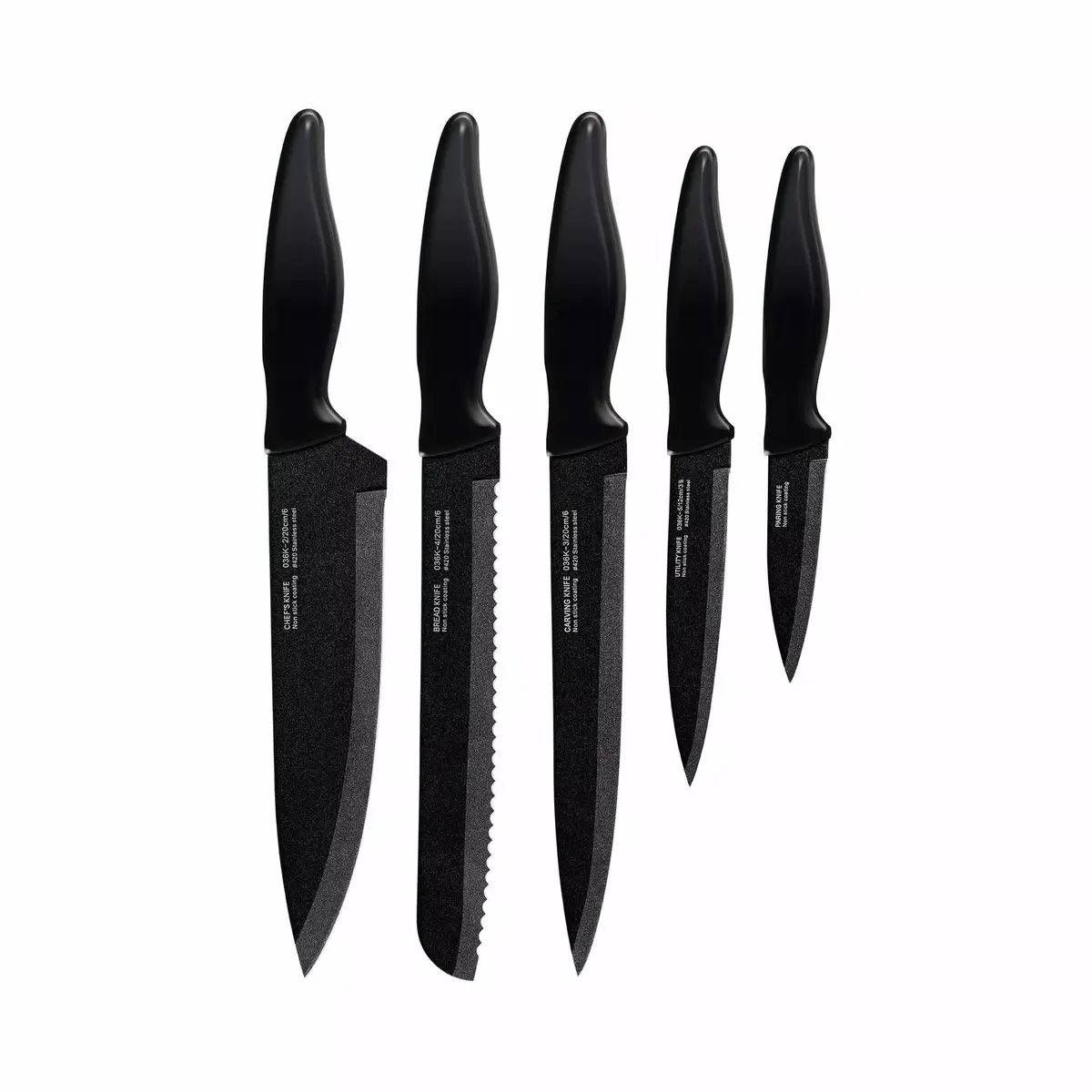 Knife set Smile SNS-3 — 5 pcs with stand Photo 2