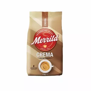 Coffee beans Merrild Crema 1 kg — whole bean coffee, 1 kg bag