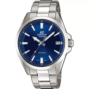 Rokas pulkstenis CASIO EFV-100D-2AVUEF unisex kvarca, nerūsējošā tērauda korpuss, 42 mm, zils/ Sudraba