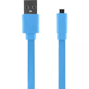 Bigben Connected CABLEFLAT20MICBL USB кабель 0,2 m USB 2.0 USB A Micro-USB B Синий