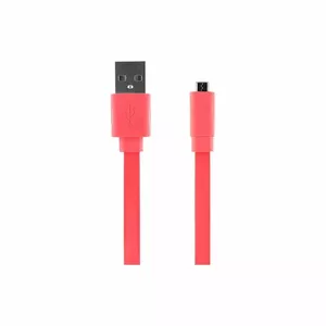 bigben CABLEFLAT20MICP Кабель зарядки и синхронизации Micro USB (розовый)