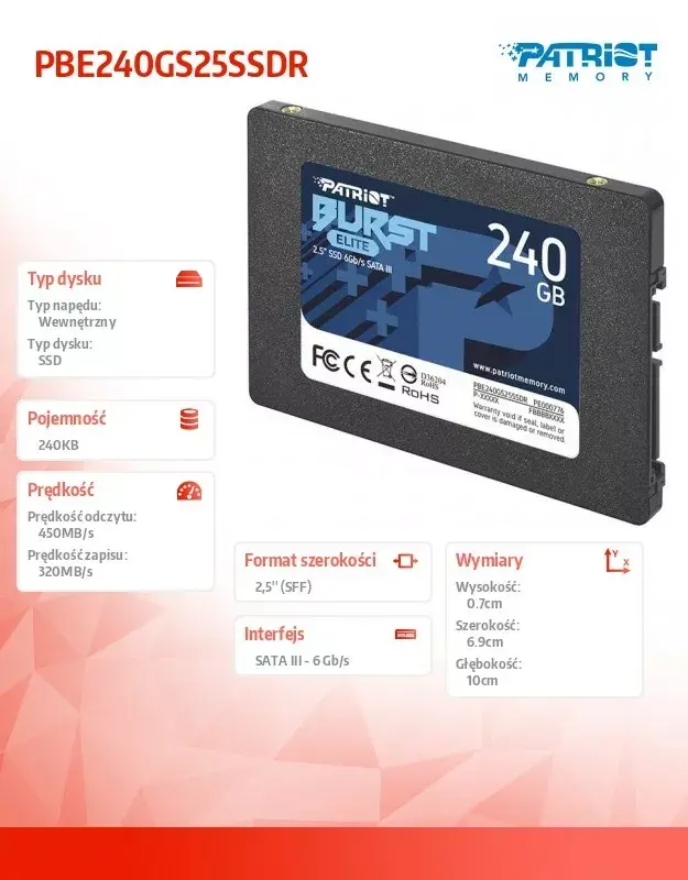 PATRIOT PBE240GS25SSDR 0814914027745 Photo 9
