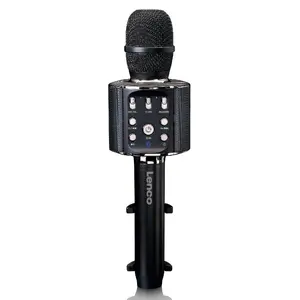 Lenco BMC-090 Черный Беспроводной караоке-микрофон с Bluetooth и встроенным аккумулятором