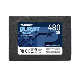 2.5" SATA SSD PATRIOT Burst Elite 480GB — 450 MB/s read, 320 MB/s write, 2.5" SATA III, 7 mm