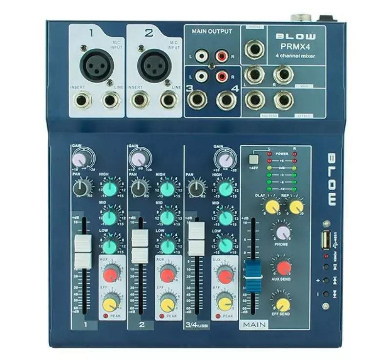 Analog Mixer BLOW Mikser analogowy 4-channel Photo 2