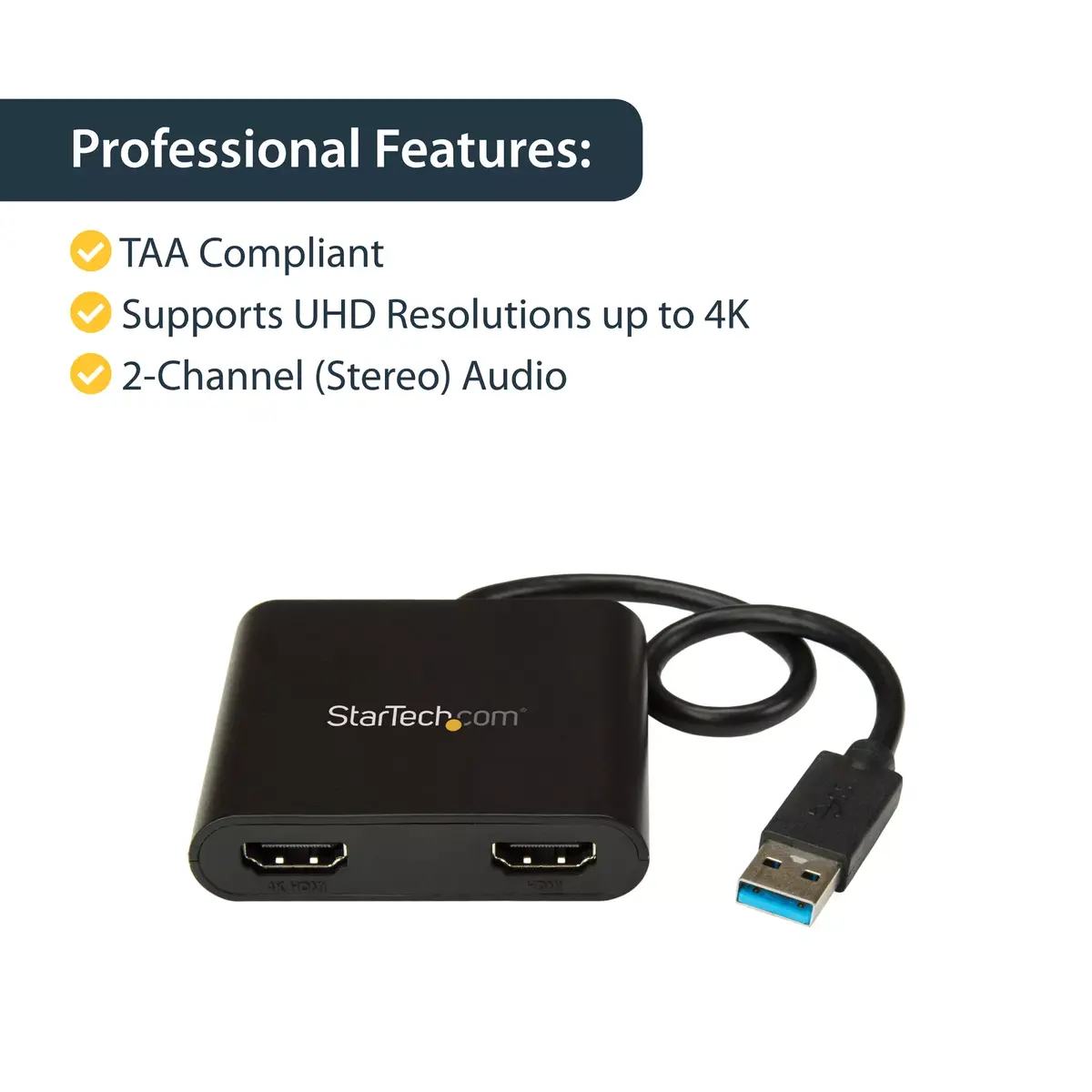 StarTech USB 3.0 to Dual HDMI Adapter USB32HD2 Photo 9