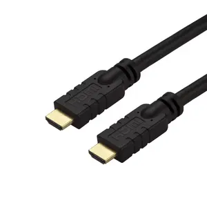 HDMI cable StarTech 10m (30ft) HDMI 2.0 Active, 4K@60Hz, CL2 in-wall rated, HDR, 18Gbps, HDMI A male–male, black