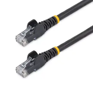 Ethernet patch cable StarTech Cat5e, 10 m, U/UTP, RJ45 gold-plated contacts, black