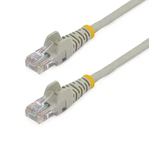 Ethernet patch cable StarTech Cat5e 10 m U/UTP, snagless RJ45, gold contacts, gray