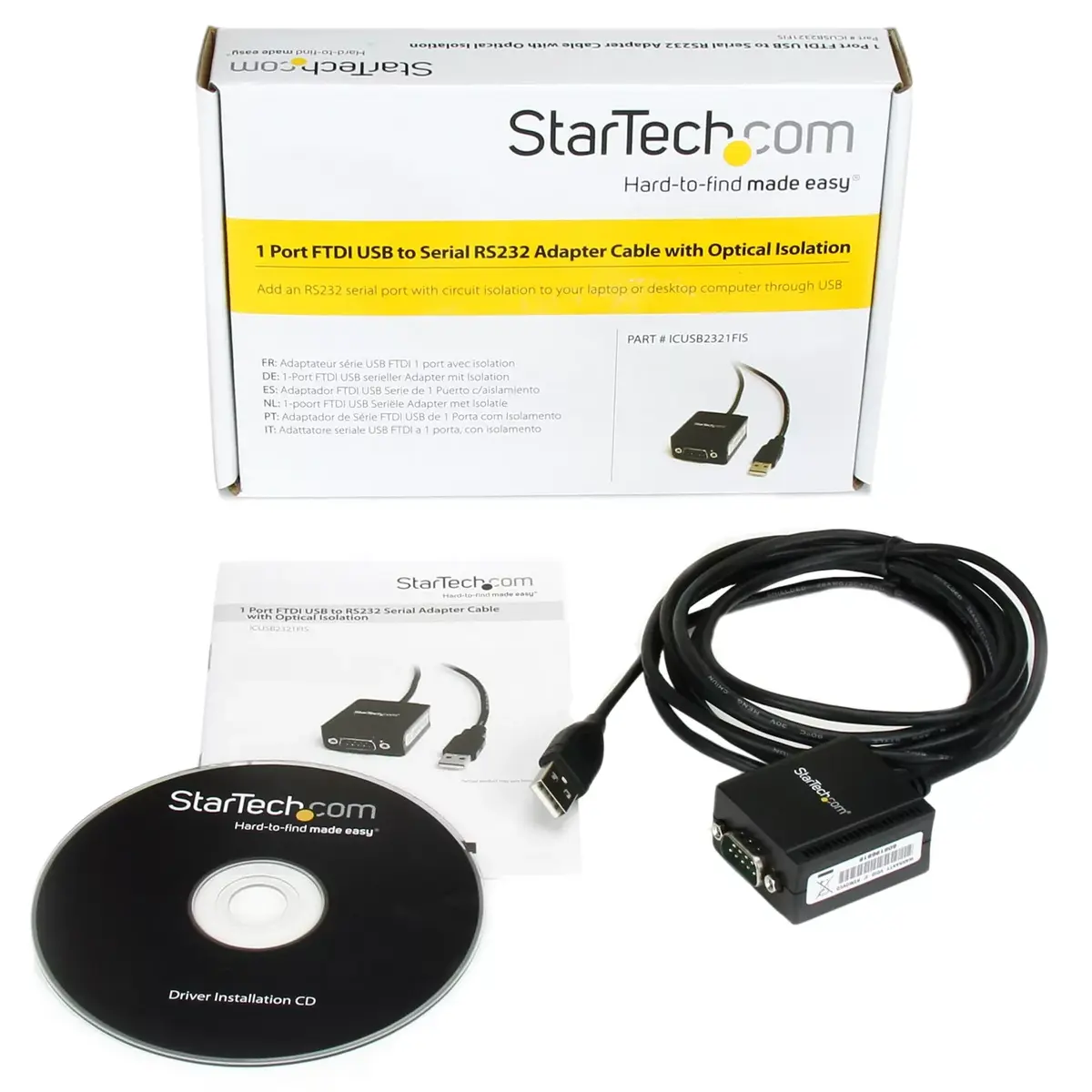 USB to Serial RS232 Adapter Cable StarTech FTDI 1-Port Photo 4