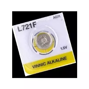 Alkaline Button Battery Vinnic G11 (LR721) — 1 piece, 1.5V