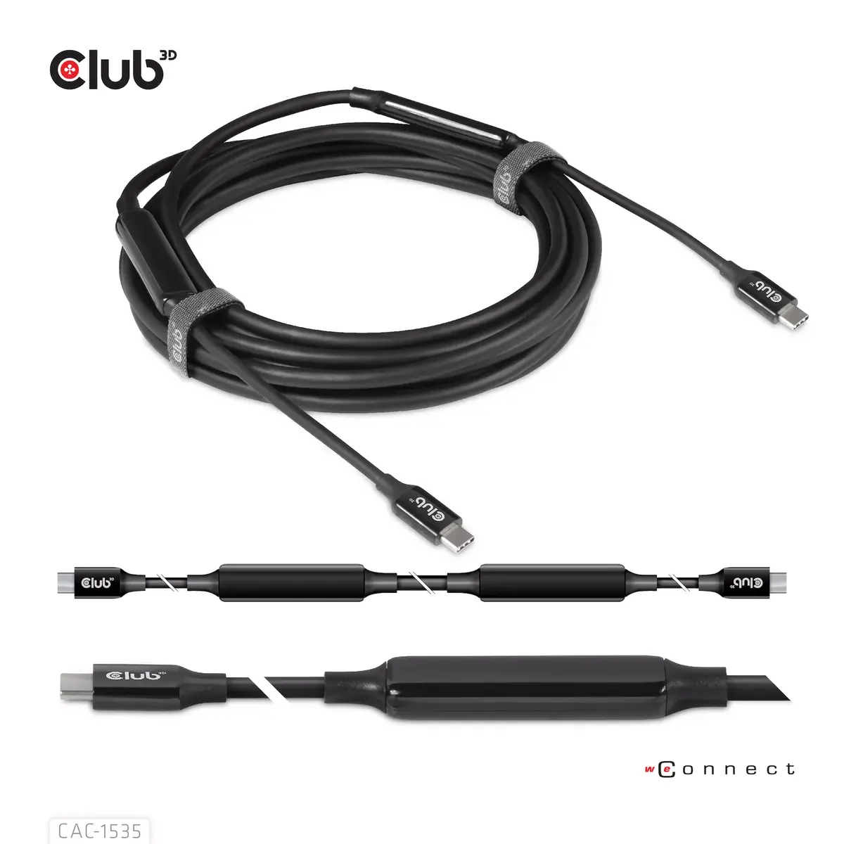 USB 3.2 Gen2 Type C кабель CLUB3D CAC-1535 Photo 2