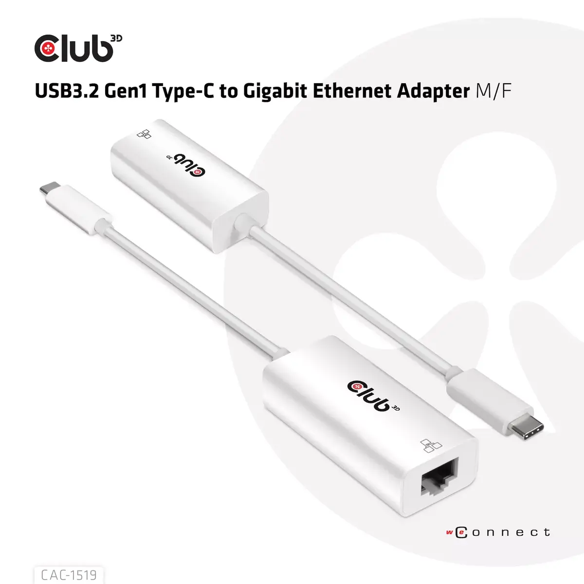 USB3.2 Gen1 Type-C uz Gigabit Ethernet adapteris CAC-1519 Photo 7
