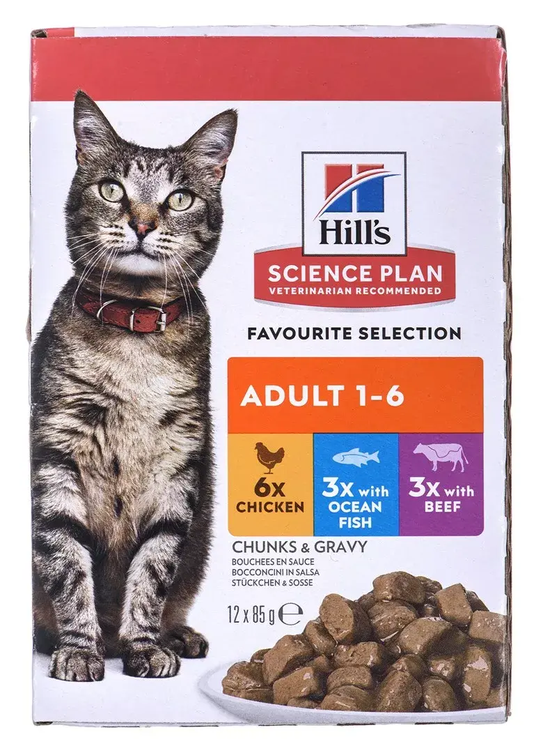 Wet cat food Hill's Feline Adult Classic 12x85g Photo 2