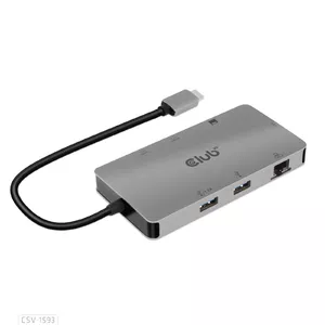 CLUB3D CSV-1593 interfeisa centrmezgls USB 3.2 Gen 1 (3.1 Gen 1) Type-C 16200 Mbit/s Metālisks