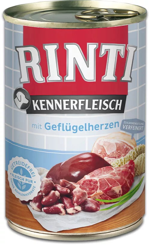 Mitrs suņu barības RINTI Kennerfleisch Heart