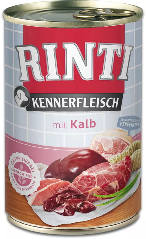 Mitrā barība suņiem RINTI Kennerfleisch Teļa