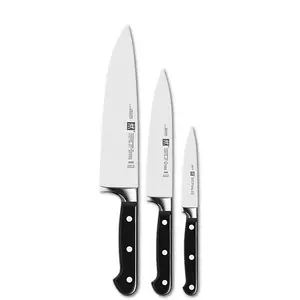 Кухонный нож ZWILLING 35602-000-0 — лезвие из нержавеющей стали, чёрная ручка, ширина 135 мм, высота 420 мм
