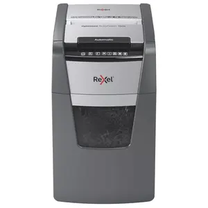 Paper shredder REXEL Optimum AutoFeed+ 150X A — cross-cut P-4, 150 sheets, 4 x 28 mm, 44 L bin