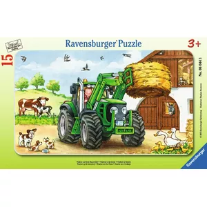 Пазл Ravensburger 00.006.044 — 15 деталей, сюжет «Ферма», ширина 250 мм, от 3 лет