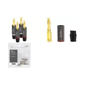 Banana Plug Set LOGILINK CA1212 — 4 pieces, for cable diameter up to 4 mm²