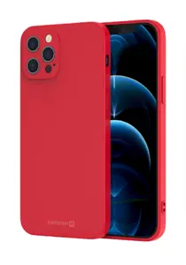 Protective Silicone Case SWISSTEN for Samsung Galaxy A21s — Red, Soft-Touch