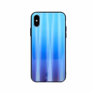 Protective Glass Back Case Mocco Aurora for Apple iPhone 7/8/SE 2020 — Blue