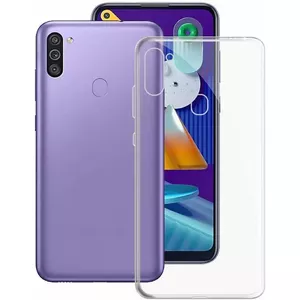 Silicone Case for Samsung Galaxy M11 by Mocco — Transparent, 1 mm