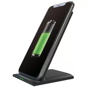 Wireless charger PLATINET PWC110B 10W fast charging, Qi-compatible pad for smartphones