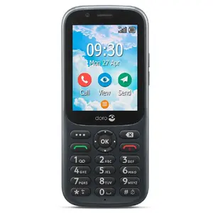 Doro 730X senior phone, bar, 2.8" (7.11 cm) display, Dual SIM, 3 MP rear camera, 1600 mAh, Graphite