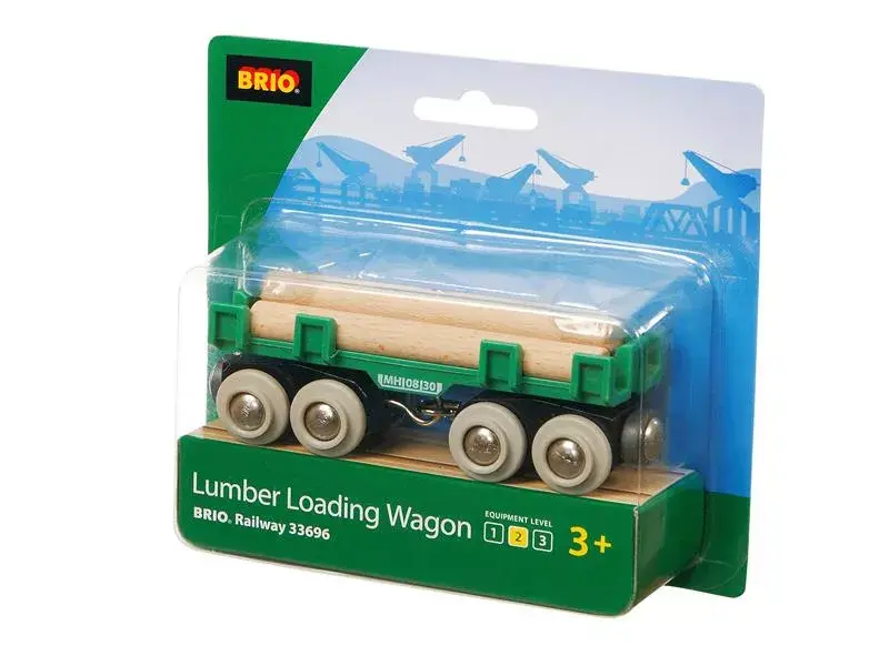 BRIO kravas vagons koksnei — Ravensburger piederums Photo 2