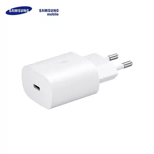 Samsung EP-TA800 25W PD 3.0 Type-C Ligzdas 3A Ātrs Lādētājs S20 S21 A51 A71 uc Balts (Blister)