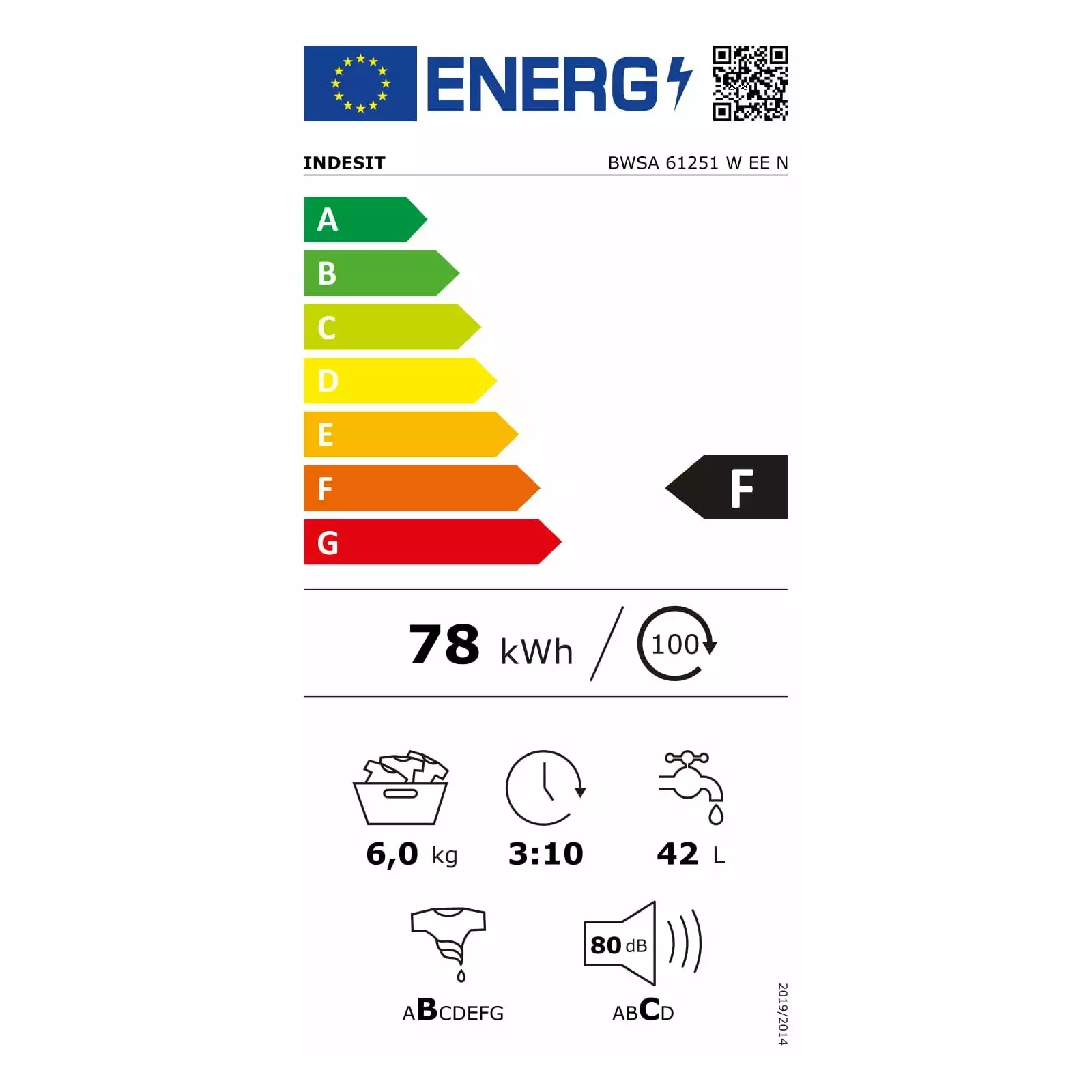 INDESIT BWSA 61251 W EE N Photo 5