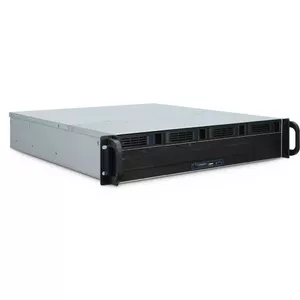Server Case Inter-Tech 2U 2404L Rack Black, Grey