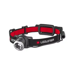 Headband flashlight Ledlenser H8R — rechargeable Li‑Ion 3400 mAh, 600 lm, 150 m beam, IPX4, 158 g