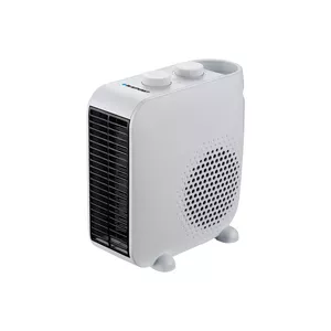 Fan electric space heater BLAUPUNKT FHM301 — 2000 W, 2-stage (1000/2000 W), adjustable thermostat, 220–240 V, white