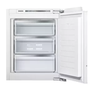 Iebūvējamais vertikālais saldētājs Siemens iQ500 GI11VADE0, 72 L, energoefektivitāte E, 8 kg/24h, balts