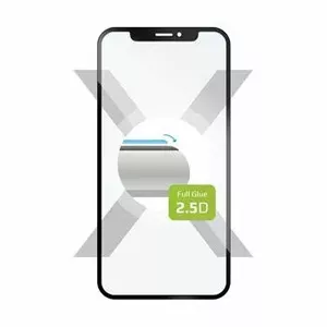 Tempered Glass Screen Protector FIXED for Samsung Galaxy A12 — full adhesive (model FIXGFA-653-BK)