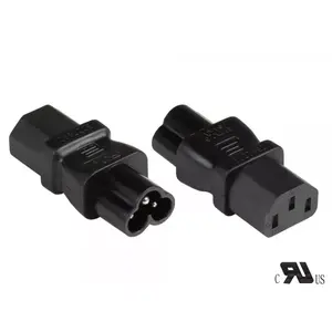 Power Plug Adapter C6 C13 Alcasa PA-0630S Black