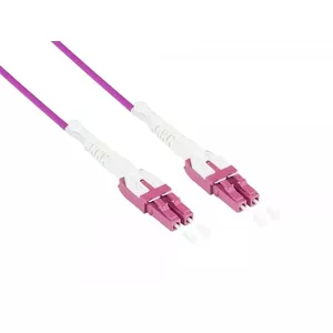 Оптоволоконный кабель Alcasa LW-U820LC4 20 м 2x LC Фиолетовый