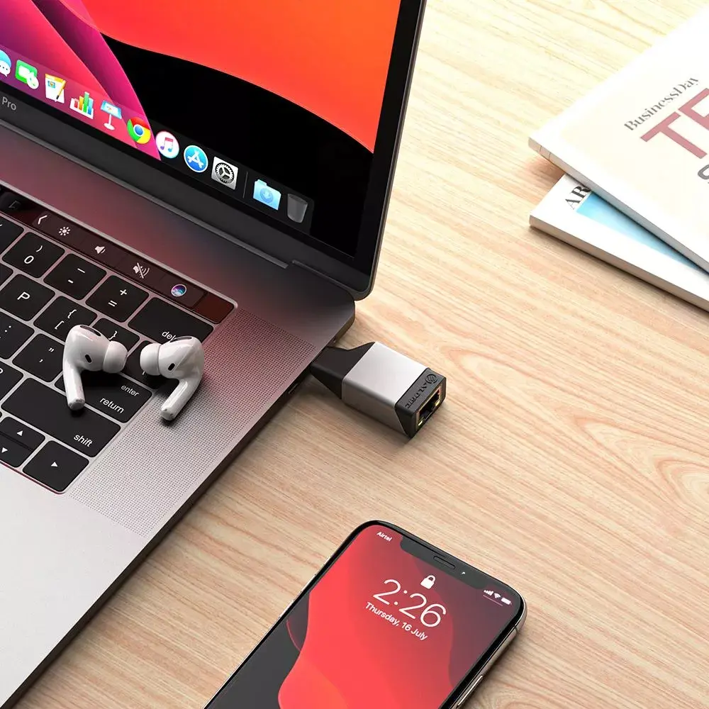 ALOGIC Ultra Mini USB-C uz RJ45 Gigabit Ethernet adapteris Photo 2