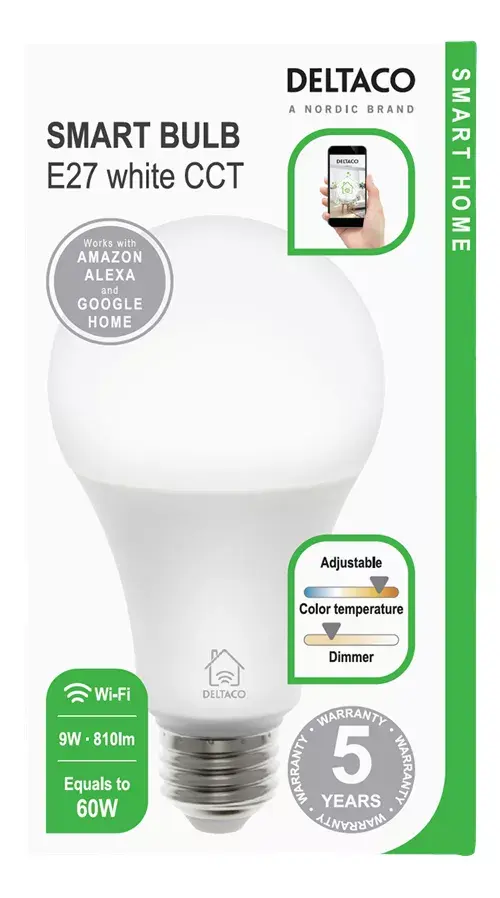 Smart bulb Deltaco SH-LE27W Photo 2