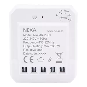NEXA Relay MWMR-2300 (compatible with Nexa Bridge) — wireless relay module for timer control