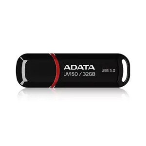 USB флеш-накопитель ADATA DashDrive UV150 32 ГБ, USB Type-A 3.2 Gen 1, чёрный, компактный