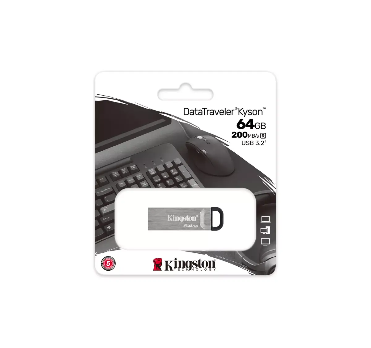 USB zibatmiņa Kingston 64GB DataTraveler Kyson Photo 4