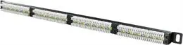 Pēcplākšņu paneļa DELTACO PAN-120 24×RJ45 Cat6